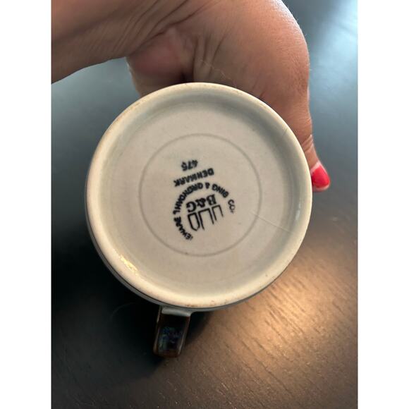 VTG Copenhagen B&G Porcelain Tema Stoneware Stackable Creamer Sugar & Mug - Picture 11 of 12